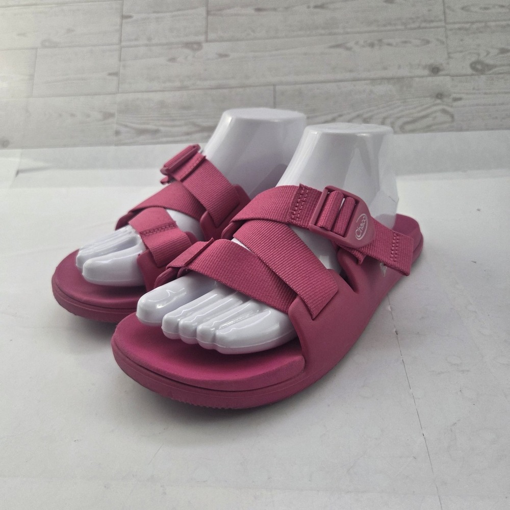 Chaco Sandals Women's 8 Pink Double Strap Slide Sport Outdoor Gorpcore Comfort